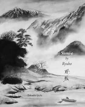 墨絵　Sumi-e a painting in black ＆white SUZUKI/Ink and Pixel: Sumi-e in the Digital Age on X: 